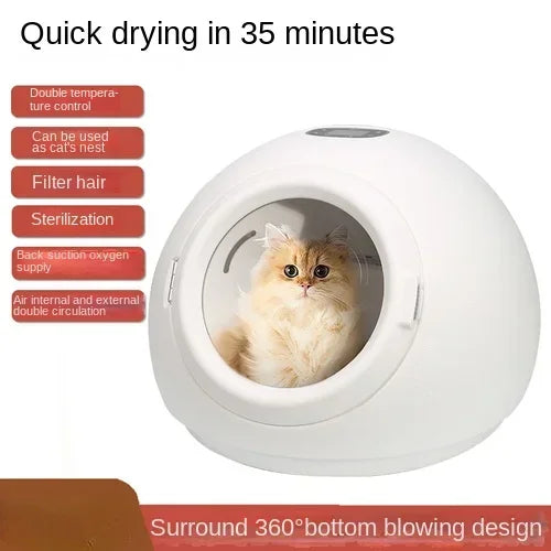 Pet Dryer Dog Hair Dryer Box for Pet Grooming Super Quiet Cat Hair Dryer Capacity Quick Drying Blower 360 Degrees Warm Air