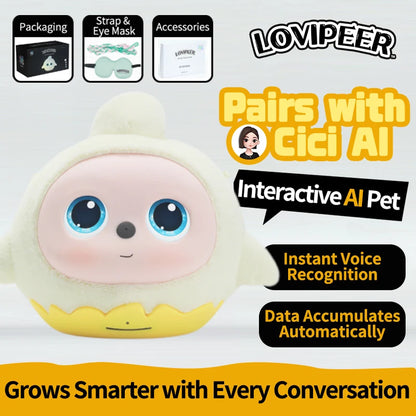 loviPeer Artificial Intelligence AI Bean Bag Deepseek Desktop Robot Conversation Chat Companion Plush Toy