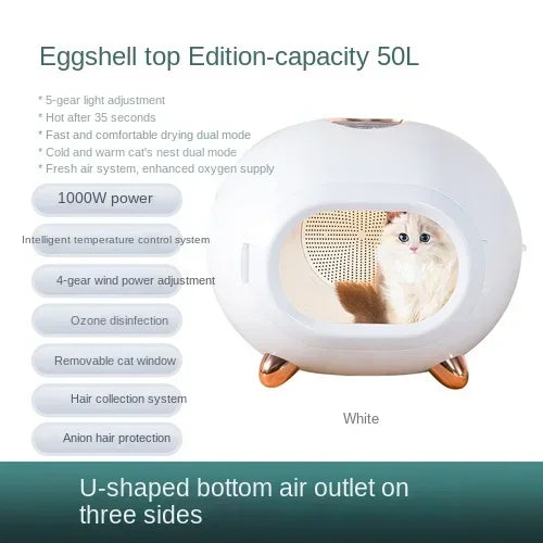 Pet Dryer Dog Hair Dryer Box for Pet Grooming Super Quiet Cat Hair Dryer Capacity Quick Drying Blower 360 Degrees Warm Air