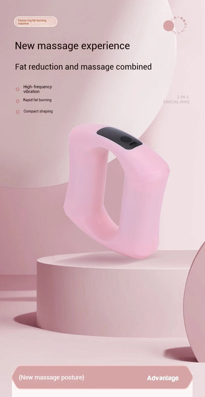 Fascia Ring Vibration Slimming Machine for Slimming Belly & Legs, Muscle Massager, Multi-functional Mini Fascia Gun for Wome