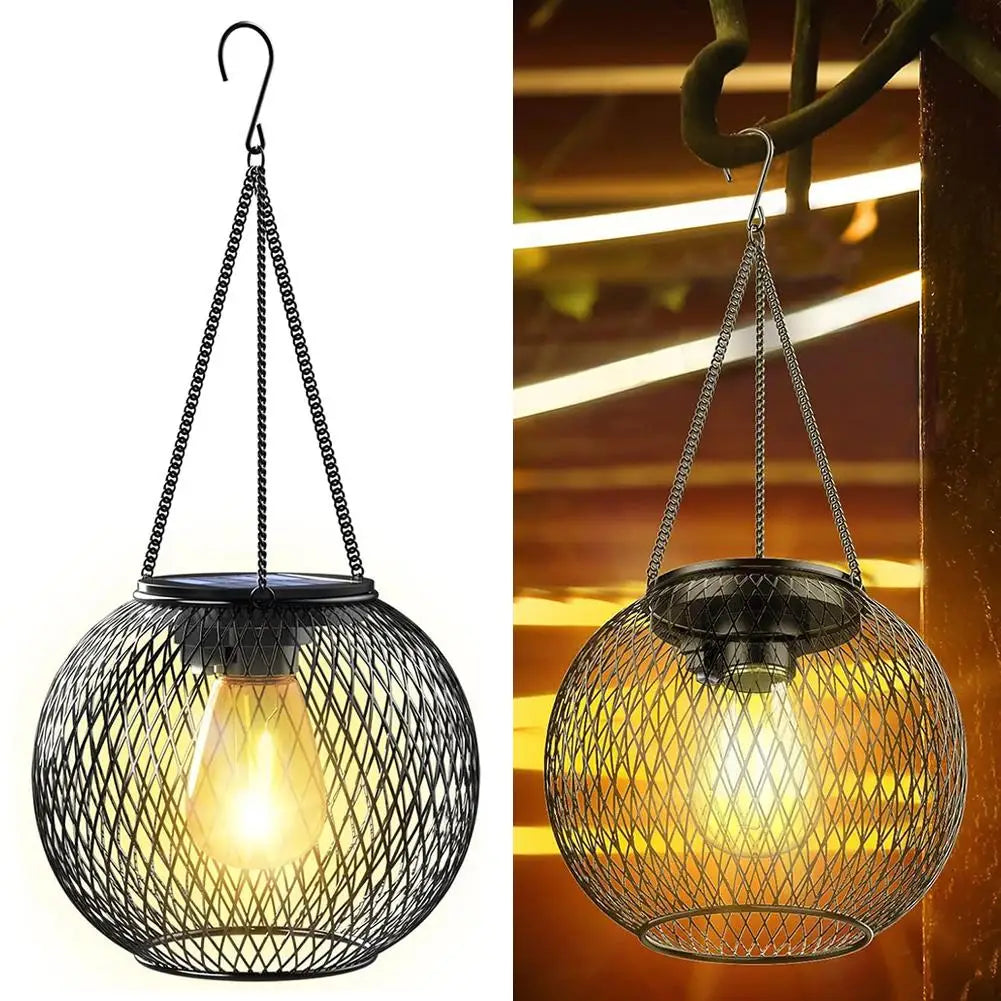 Outdoor Camping Solar Lights for Outside Decorative Solar Lantern Outdoor Hanging Lights Waterproof Solar Lanterns Garden Decor