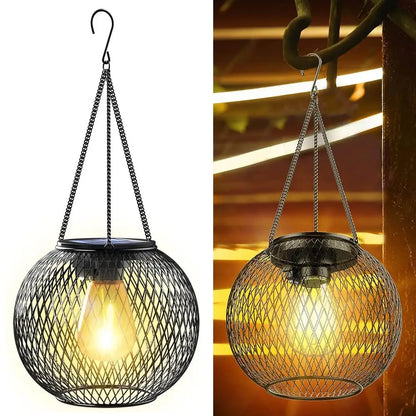 Outdoor Camping Solar Lights for Outside Decorative Solar Lantern Outdoor Hanging Lights Waterproof Solar Lanterns Garden Decor