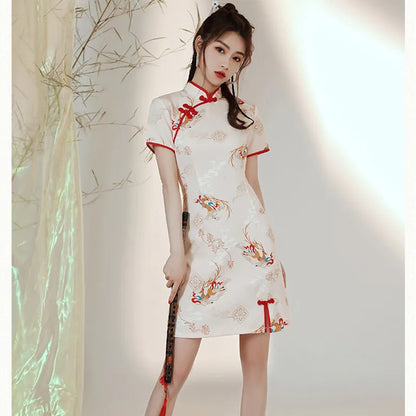 New Arrival Improved Cheongsams Chinese Style Qipao Personality Niche Design Chinese Dress ципао 치파오 Robe Soirée Femme Luxe