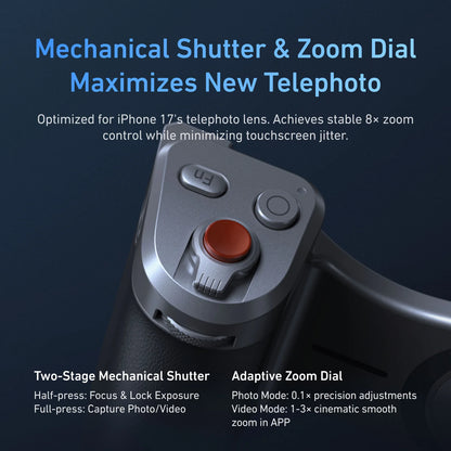 TELESIN Magnetic Master Grip Kit for iPhone 17 Pro ProMax Phone Camera Grip Standard Kit Graphene Cooling Case Handle Holder