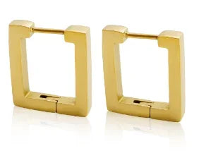 Luxury Shiny Zircon Hoop Earrings for Women Trendy Golden Stainless Steel Wed Ear Geometric Circle Earring Jewelry Pendientes