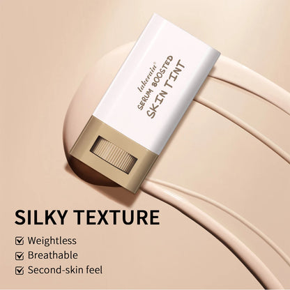 Skin Tint Stick Waterproof Nourishing Solid Tinted Serum Foundation Skin Tint Balm Face Tinted Face Contour Stick Makeup