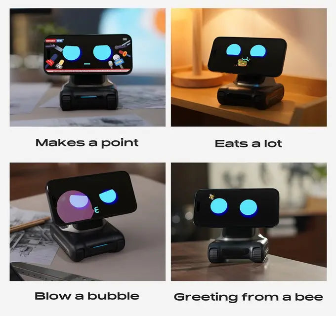 looi robot smartphone looi robot chatgpt large model English voice dialogue visual recognition interactive smart toy gift