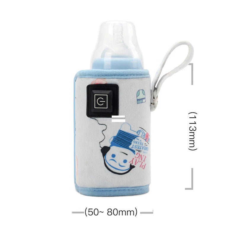 USB Milk Water Warmer Travel Stroller Insulated Bag Baby Nursing Bottle Heater Supplies for Outdoor botella de agua para niños