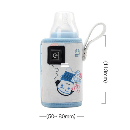 USB Milk Water Warmer Travel Stroller Insulated Bag Baby Nursing Bottle Heater Supplies for Outdoor botella de agua para niños