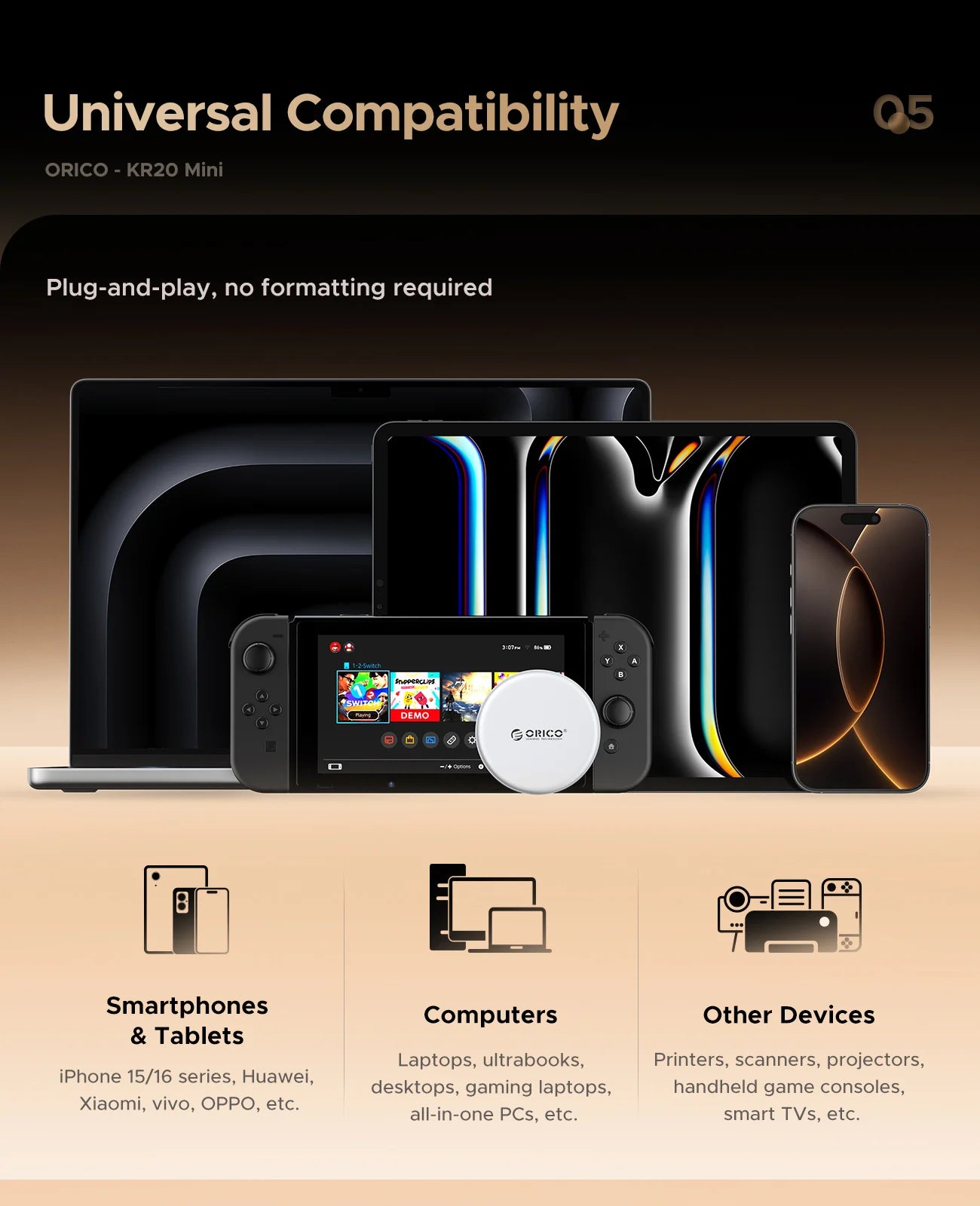 ORICO KR20Mini Magnetic External SSD for iPhone 17 16 15 Pro/Max ProRes 2000MB/s 4K ProRes HDR Record and Store