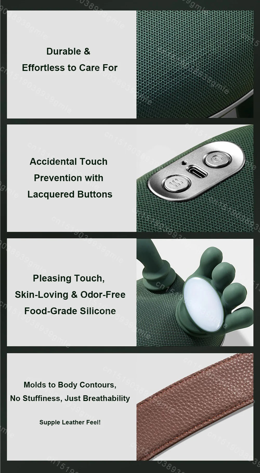 Neck Shoulder Massager Electric Kneading Massager Heated Back Massagers Muscles Massage Pillow Neck Waist Leg Body