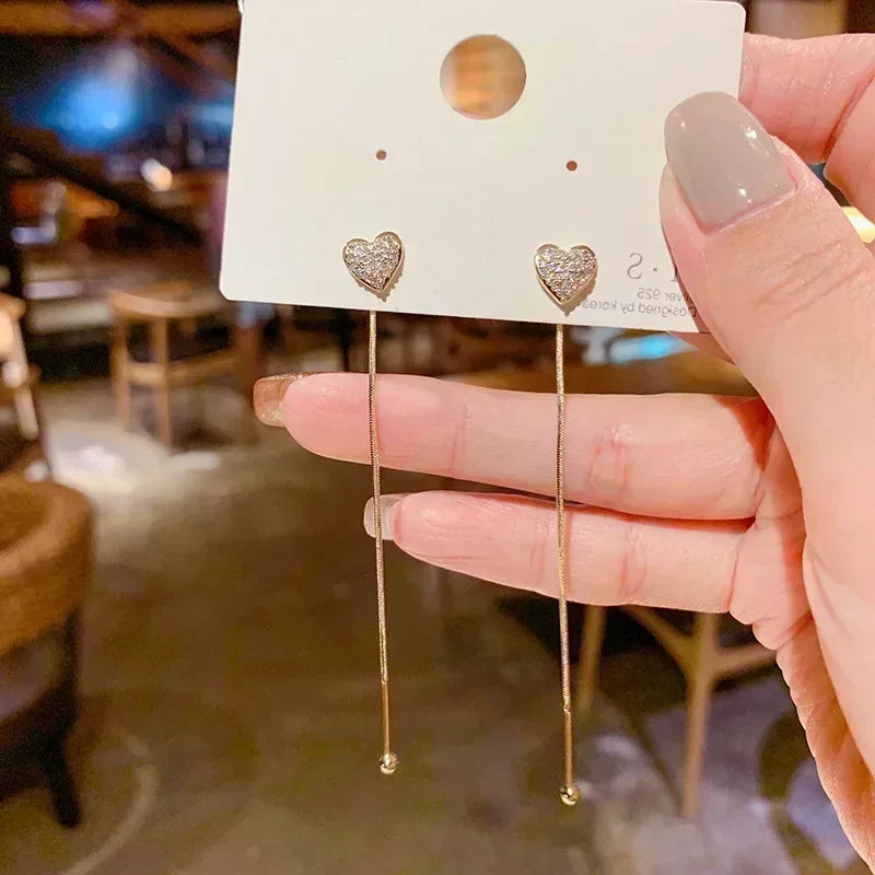 Concave Convex Uneven Ear Accessories Alloy Gift For Women's Gift Gold Colour Earring Ear Stud Heart Earrings Fashion Jewelry