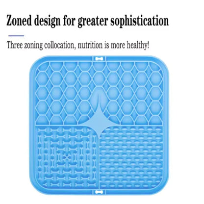 Pet Lick Silicone Mat Dogs Pet Slow Food Plate for Dog Bathing Distraction Silicone Dog Sucker Food Training Dog Feeder Supplies