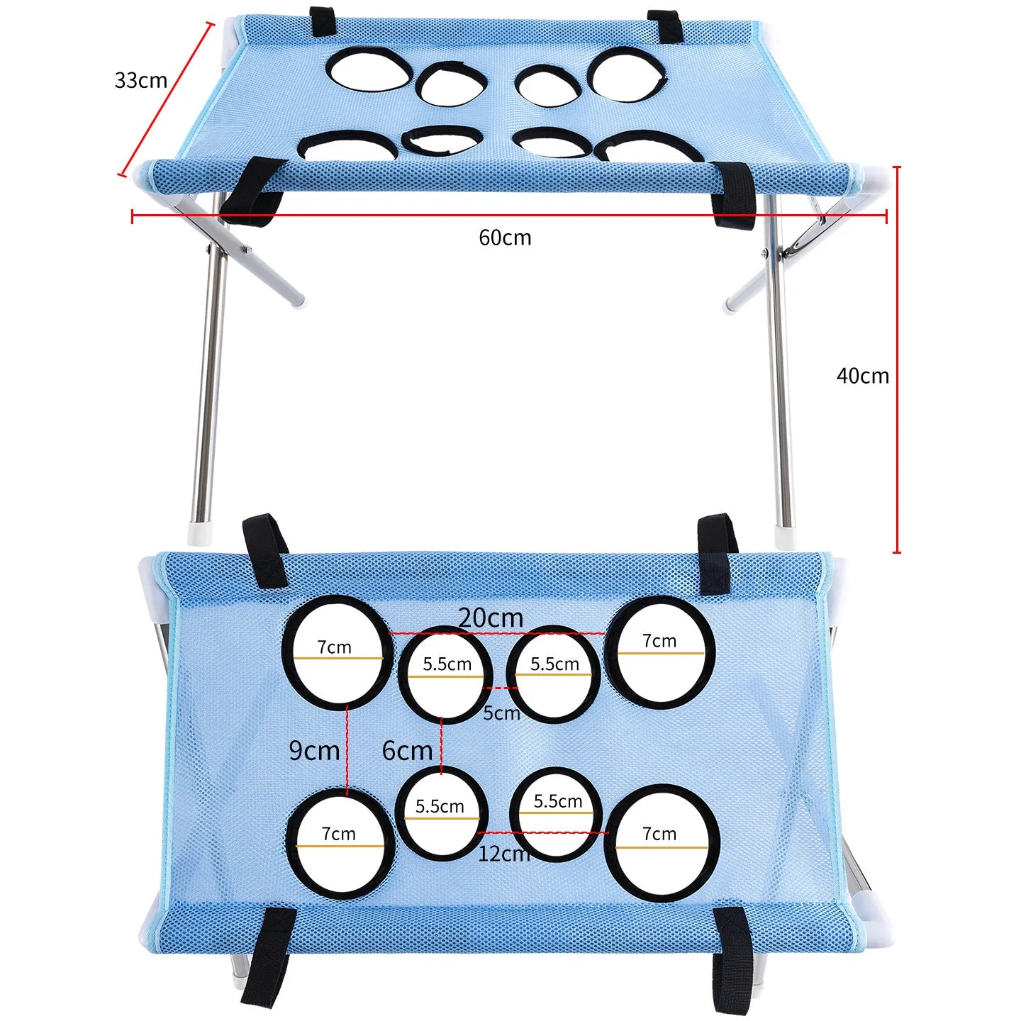 Pet Grooming Hammock Stand Foldable Dog Cat  Bathing Drying Sling Breathable Mesh Bath Helper for Small Pets
