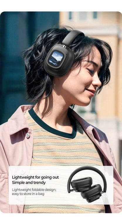 Noise Cancelling earphones With detachable display screen 930Plus Head-mounted Headphones Wireless Bluetooth Earphones With Mic