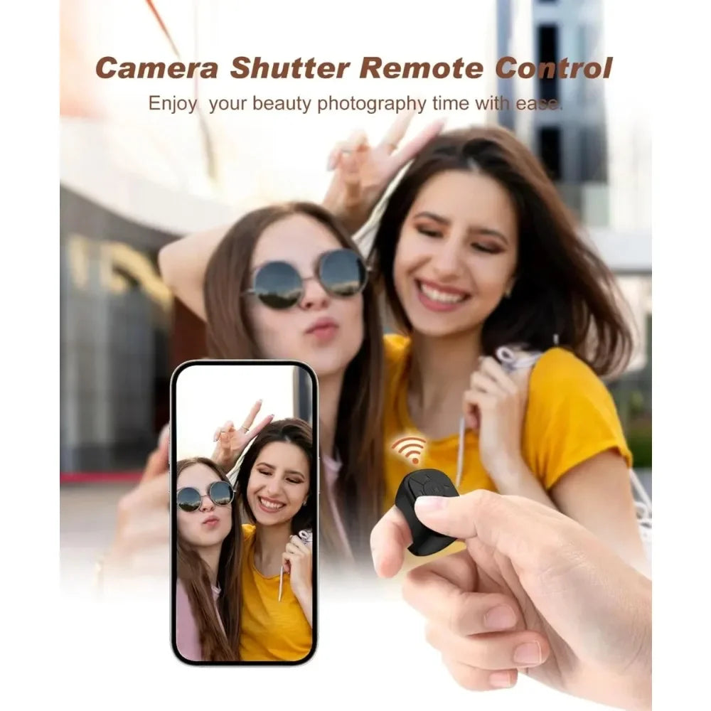Remote Control Is Suitable for iPhone iPad Bluetooth Page Turning Ring Roller Both Camera Remote Control Function Compatible