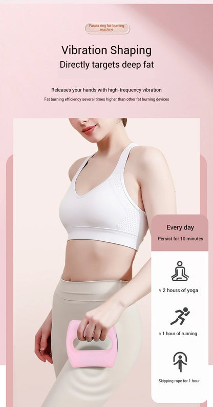 Fascia Ring Vibration Slimming Machine for Slimming Belly & Legs, Muscle Massager, Multi-functional Mini Fascia Gun for Wome