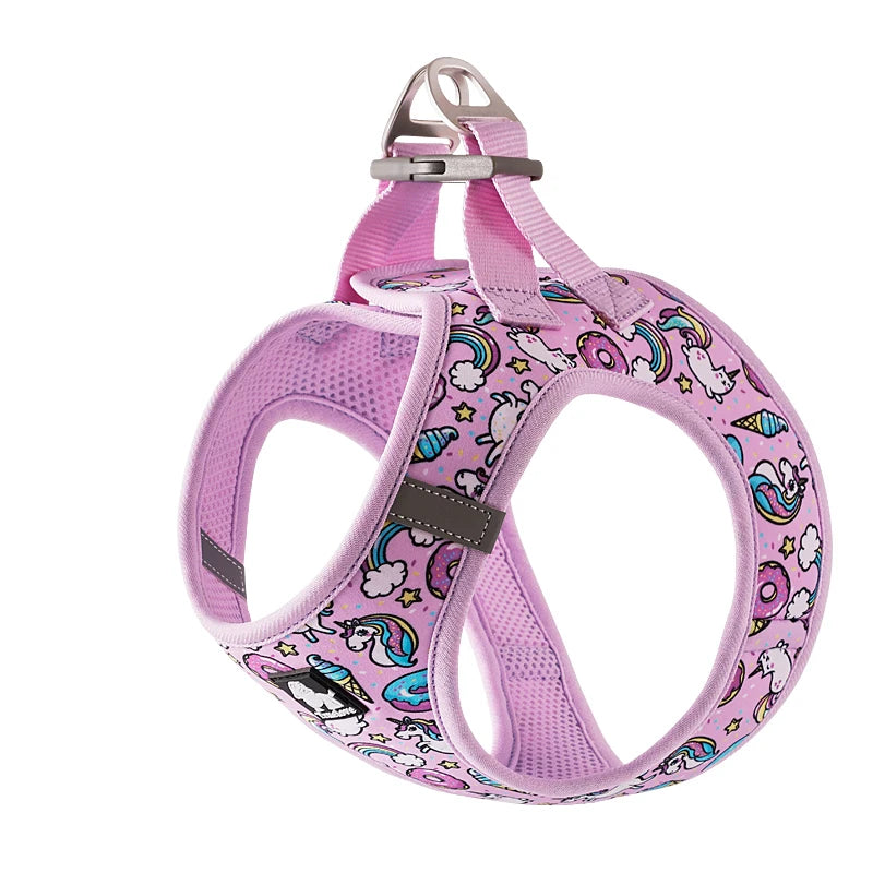 Truelove Pet Harness Soft Air Mesh Adjustable Reflective Pet Vest Small and Medium Breeds No Pull Adjustable Dog Harness TLH3016