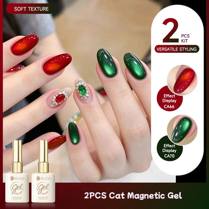 UR SUGAR 15ml Cat Magnetic Gel Nail Polish 30 Colors Semi Permanent Magnetic Gel UV/LED Soak Off Painting Vanrish Design