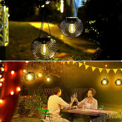 Outdoor Camping Solar Lights for Outside Decorative Solar Lantern Outdoor Hanging Lights Waterproof Solar Lanterns Garden Decor