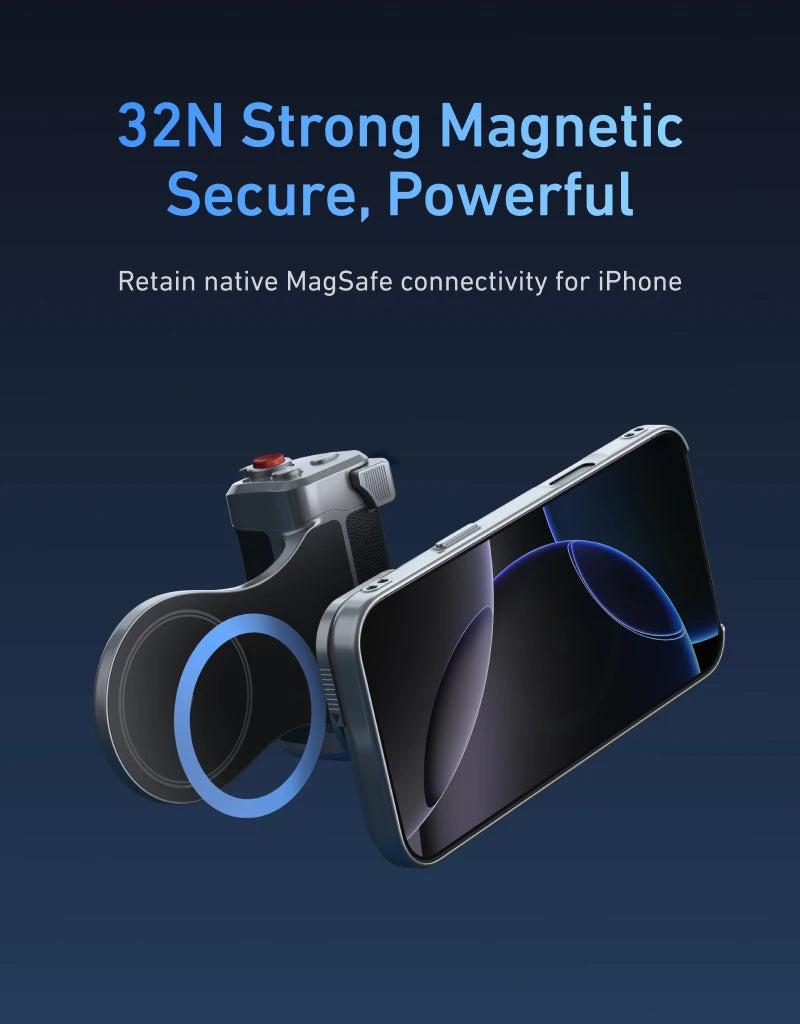 TELESIN Magnetic Master Grip Kit for iPhone 17 Pro ProMax Phone Camera Grip Standard Kit Graphene Cooling Case Handle Holder