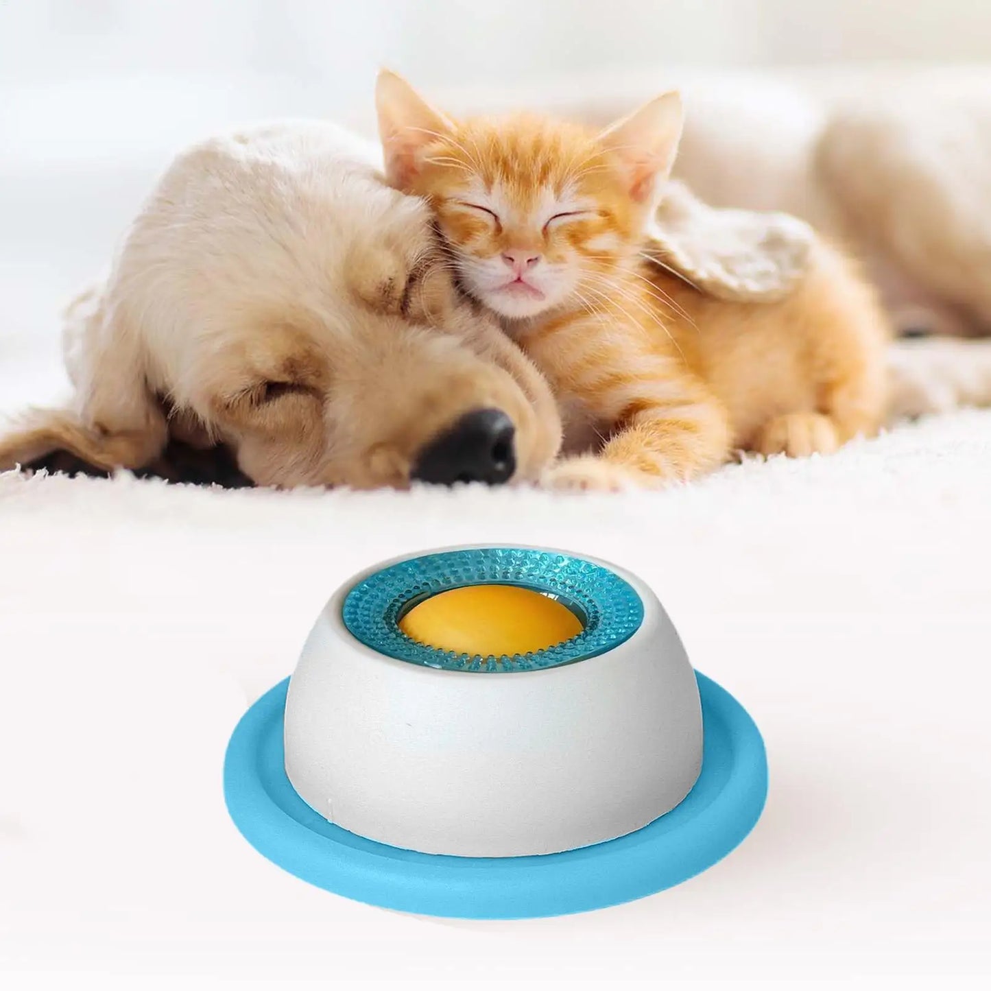 Mental Stimulation Licking Mat Slow Feeder Puzzle Toy for Dogs Cats Promotes Calmness Prevents Gulping Non Tip Design for Meals
