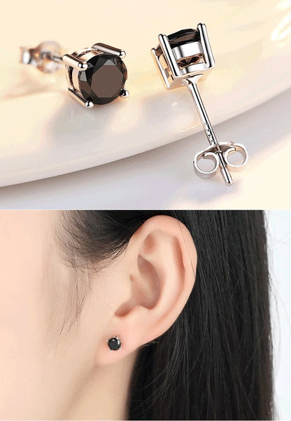 Moissanite Earrings for Women Pass Diamond Test Pen 100%  With Certificate Ear Studs 925 Sterling Silver Fine Jewelry