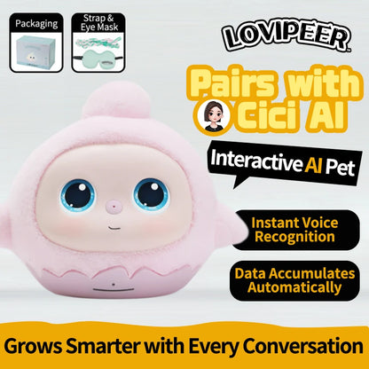 loviPeer Artificial Intelligence AI Bean Bag Deepseek Desktop Robot Conversation Chat Companion Plush Toy