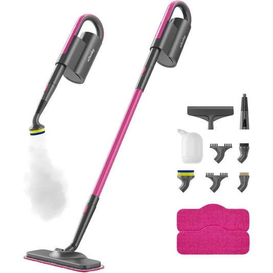 Schenley Steam Mop Cleaner with Detachable Handheld Steamer for Cleaning Hardwood, Laminate Floor, Tiles and Grout, with 7-in-1