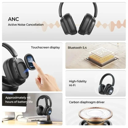 Noise Cancelling earphones With detachable display screen 930Plus Head-mounted Headphones Wireless Bluetooth Earphones With Mic