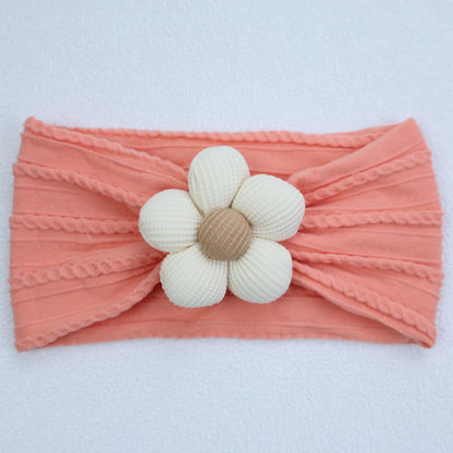 New Flower Nylon Girl Hairband Elastic Soft Baby Headband for Children Turban Headwear for Newborn Baby Kids Hair Accessories