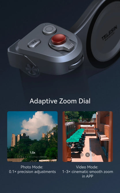 TELESIN Magnetic Master Grip Kit for iPhone 17 Pro ProMax Phone Camera Grip Standard Kit Graphene Cooling Case Handle Holder