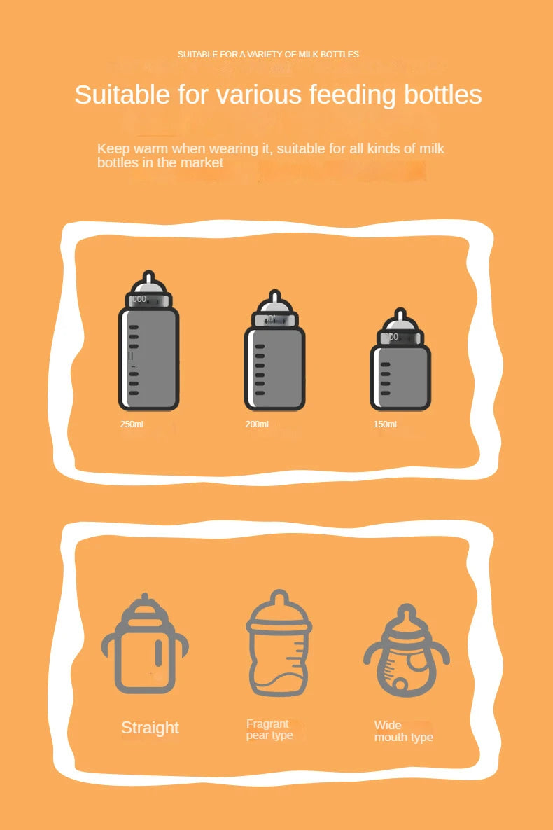 USB Milk Water Warmer Travel Stroller Insulated Bag Baby Nursing Bottle Heater Supplies for Outdoor botella de agua para niños