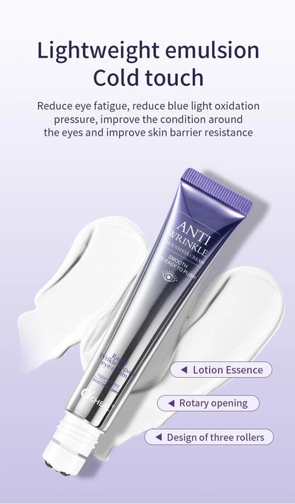 O'CHEAL Anti Wrinkle Anti Dark Circle Eye Cream Roller Massager Moisturizing Eye Bags Anti Aging Hyaluronic Acid Eye Skin Care