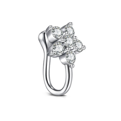 1Pcs Stainless Steel Nose Ring Hoop C Shape Septum Rings Non Piercing Ear Clip Earring Fake Nose RingsWomen Piercing Jewelry
