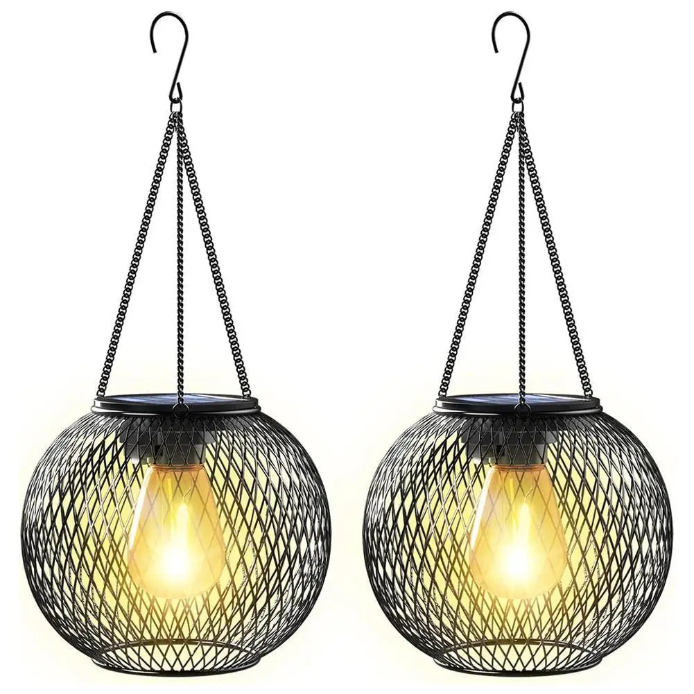 Outdoor Camping Solar Lights for Outside Decorative Solar Lantern Outdoor Hanging Lights Waterproof Solar Lanterns Garden Decor