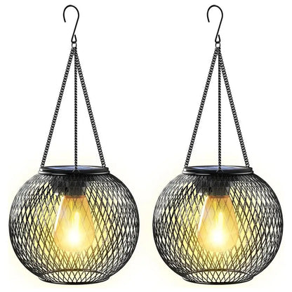 Outdoor Camping Solar Lights for Outside Decorative Solar Lantern Outdoor Hanging Lights Waterproof Solar Lanterns Garden Decor