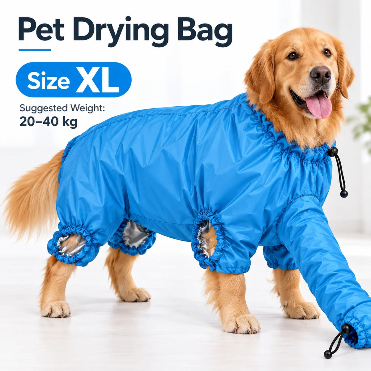 Pet Drying Bag for Dogs Cats Home Grooming Dryer Bag Hair Dryer Cover Fast Drying Anti Flying Fur for Small Medium Large Pets