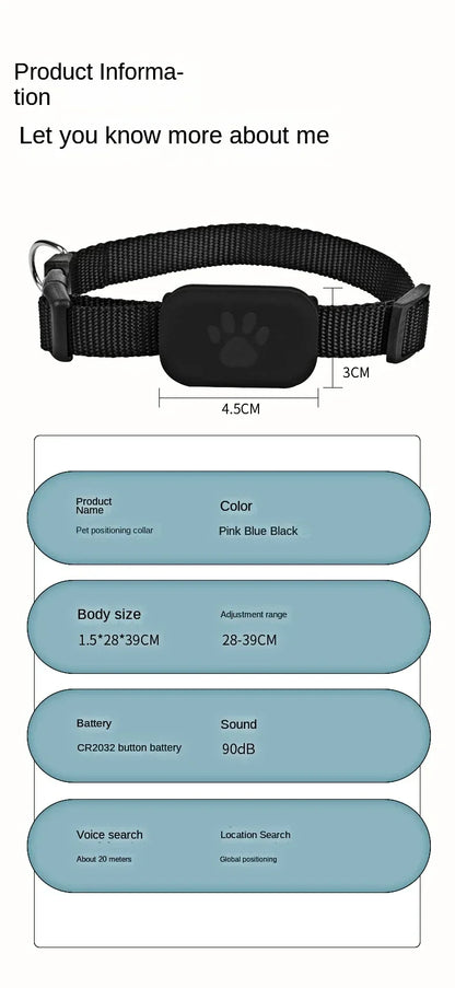 Waterproof Mini Dog Gps Animal Tracking Movement Alert Collars Anti Lost Tracker For Cats And Puppies Remote Global Locator