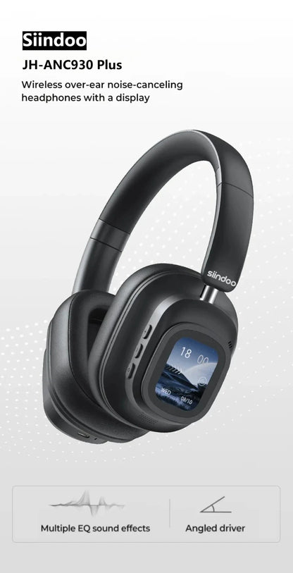 Noise Cancelling earphones With detachable display screen 930Plus Head-mounted Headphones Wireless Bluetooth Earphones With Mic