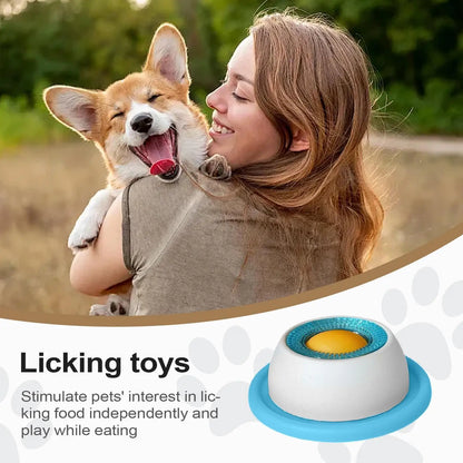 Mental Stimulation Licking Mat Slow Feeder Puzzle Toy for Dogs Cats Promotes Calmness Prevents Gulping Non Tip Design for Meals