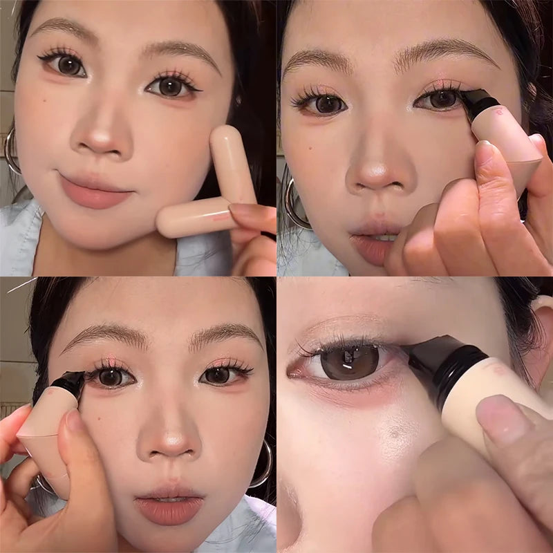 Lazy Integrated Eyeliner Stamp Symmetric Precise Outline Seal Lasting Waterproof Liquid Eye Liner Pen Extended Eye Tail Makeup
