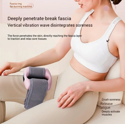 Fascia Ring Vibration Slimming Machine for Slimming Belly & Legs, Muscle Massager, Multi-functional Mini Fascia Gun for Wome