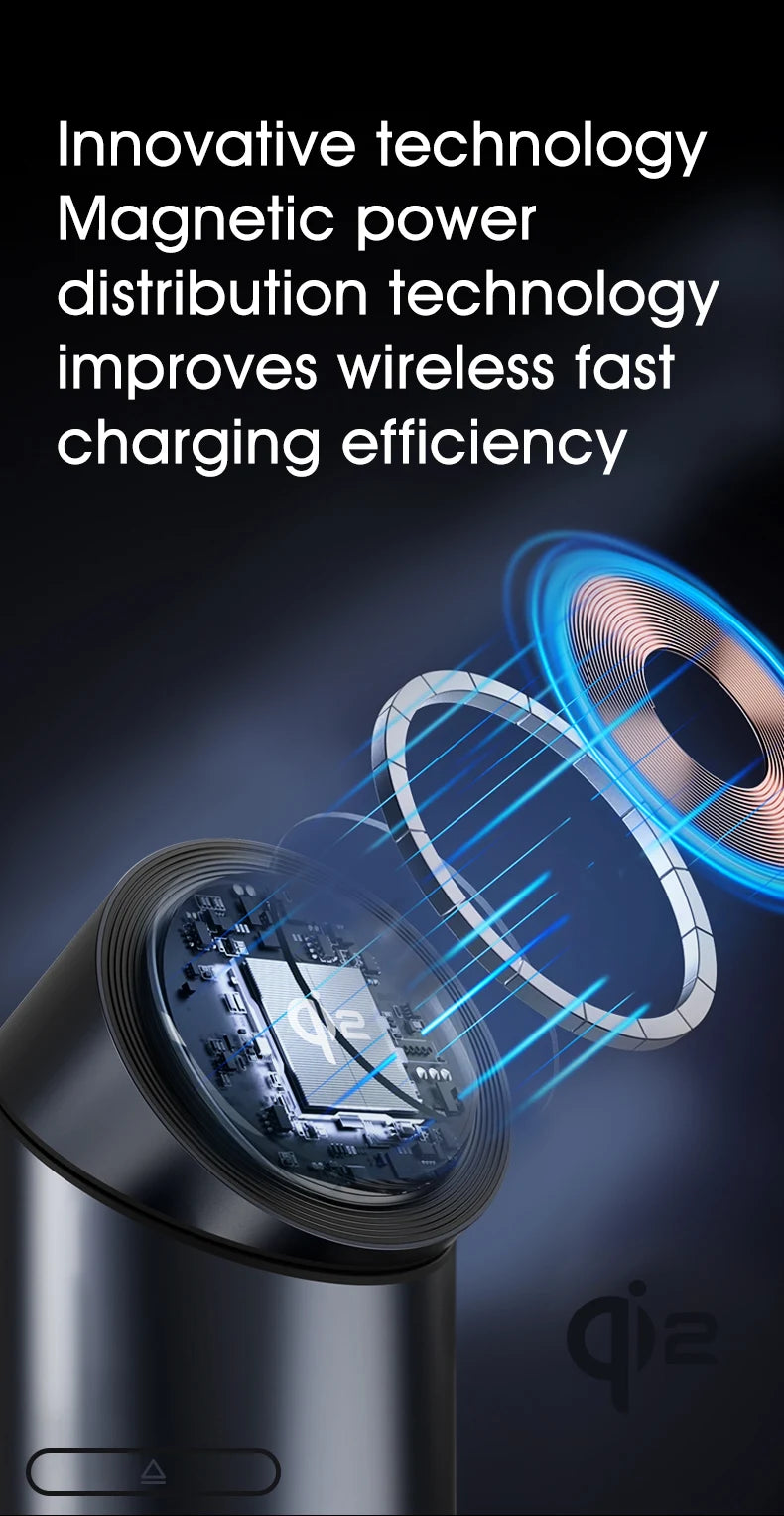 New Smart 15W Qi2 3 In 1 Magsafe Magnetic Autorotation Wireless Charger For iPhone iWatch Airpods Fast Charging Dock Station