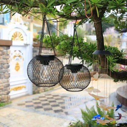 Outdoor Camping Solar Lights for Outside Decorative Solar Lantern Outdoor Hanging Lights Waterproof Solar Lanterns Garden Decor