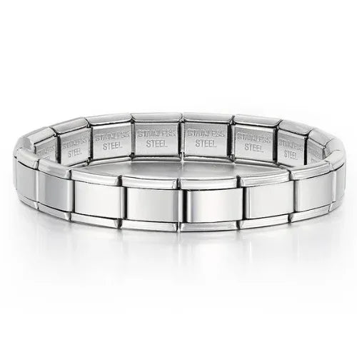 2025 New Men and Women Starry Colors 18 Pieces Italian Charm Fit 9mm Stainless Steel Modular Bracelet Wholesale Jewelry