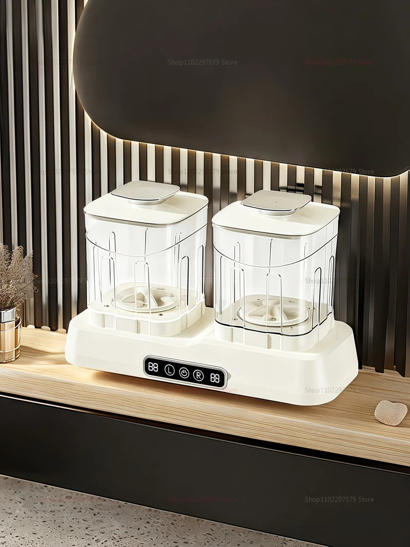 Portable Double-Cup Sock Washing Machine Small Underwear Washing Machine For Home Dormitories Compact No Installation Required