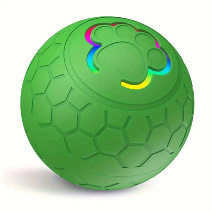 Smart Dog Interactive Toy Ball Electronic Pet Toy Ball USB Automatic Bouncing Rolling Toy Ball With RGB Lights Puppy Cat Product