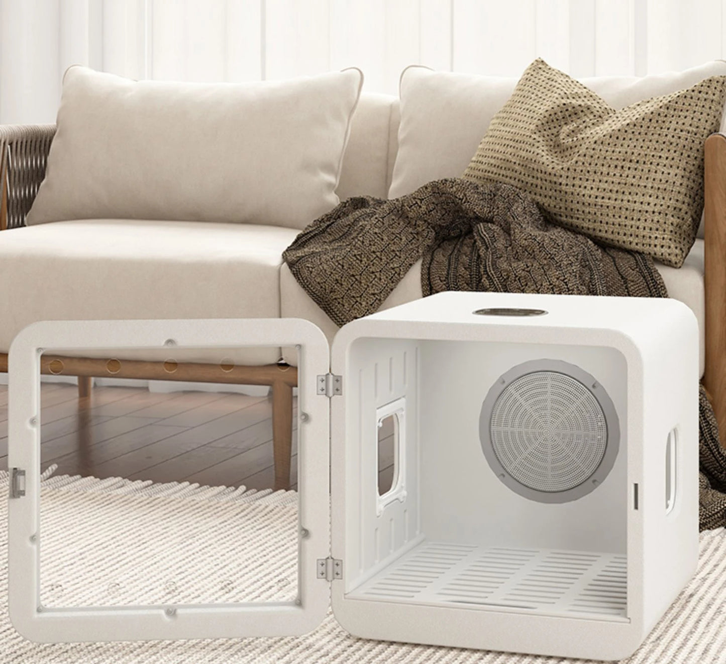 Pet Dryer Dog Hair Dryer Box for Pet Grooming Super Quiet Cat Hair Dryer Capacity Quick Drying Blower 360 Degrees Warm Air