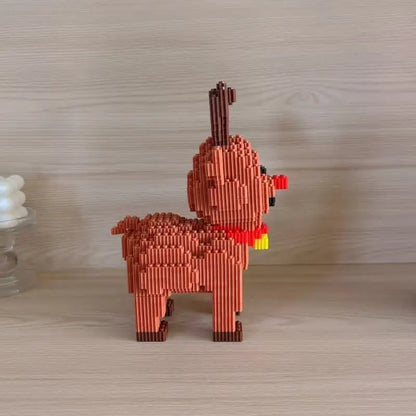 Santa Claus Elk Christmas Tree Building Blocks Toy Set Small Particle Bricks Building Blocks Toys Kids Christmas Gift